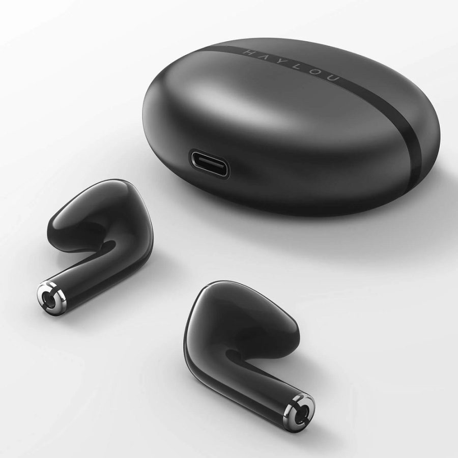 HAYLOU X1 2023 BLACK – BLUETOOTH TWS SEMI-EAR EARBUDS BT 5.3 12MM DYNAMIC COIL 24H IPX4 WATERPROOF