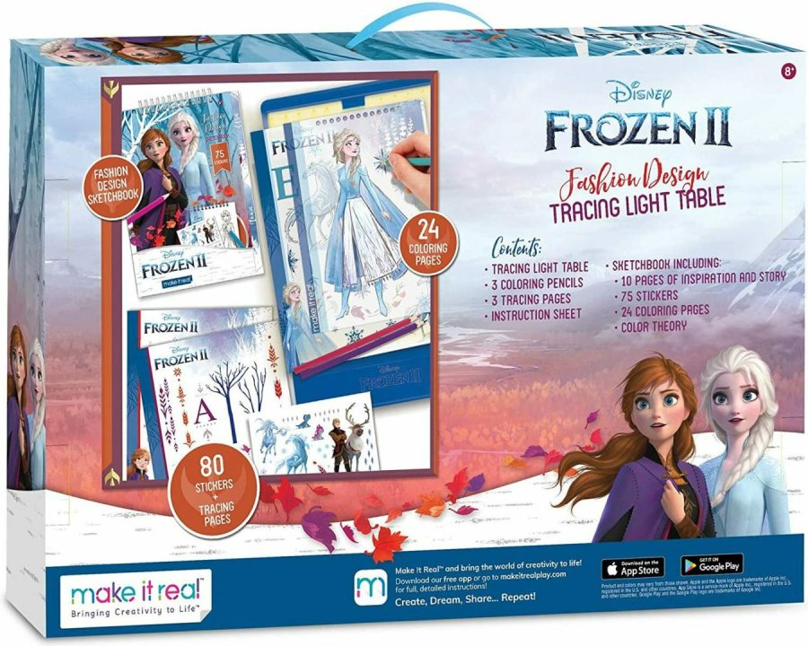 Make it Real Disney Frozen II Fashion Design Tracing Light Table (4254)