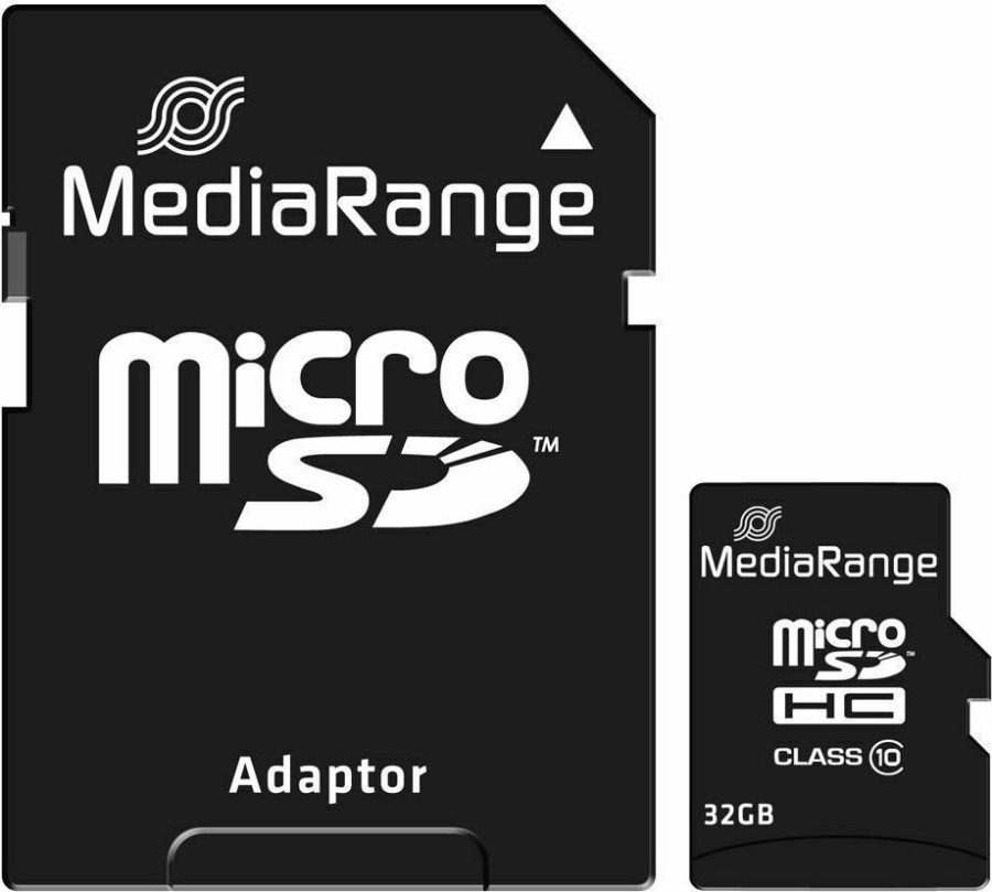 Καρτα μνημης για κινητο MediaRange Micro SDHC Class 10 με SD Adaptor 32 GB (High Capacity) MR959