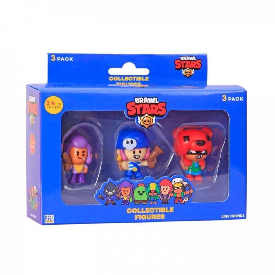 P.M.I. Brawl Stars Collectible Figures - 3 Pack (S1) Φιγούρες (Τυχαία Επιλογή) (BRW2021)