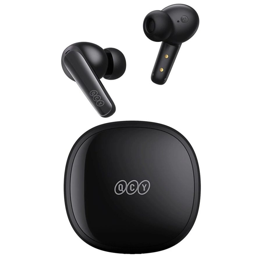 QCY T13X TWS BLACK – 30 HOUR BATTERY – TRUE WIRELESS IN-EAR EARBUDS – QUICK CHARGE 380MAH