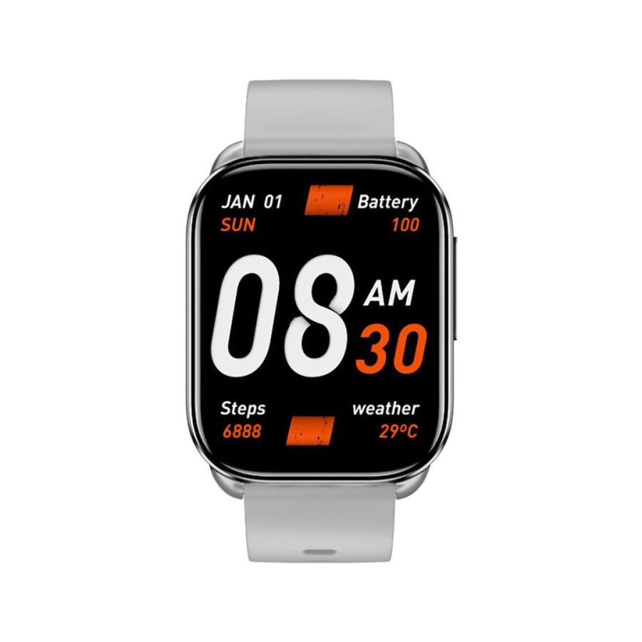 QCY WATCH GS S6 GRAY – 2,02″ LARGE TFT TOUCH, 320×502 60HZ, CALL BT SMART WATCH IPX8 14DAY