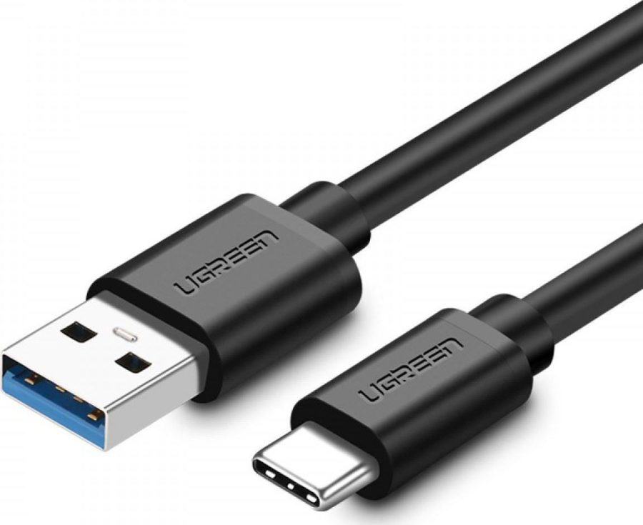 UGREEN US184 Καλώδιο Φόρτισης USB 3.0 - TYPE-C Black Nickel 1m (20882)