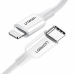 Ugreen Καλώδιο Φόρτισης MFi USB Type C - Lightning 20W 3A 1.5 m Λευκό US171