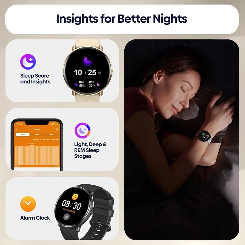 ZEBLAZE smartwatch GTR 3 Pro, heart rate, 1.43 AMOLED, IP68, μαύρο