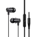 USAMS earphones με μικρόφωνο EP-42, 3.5mm, 1.2m, μαύρα