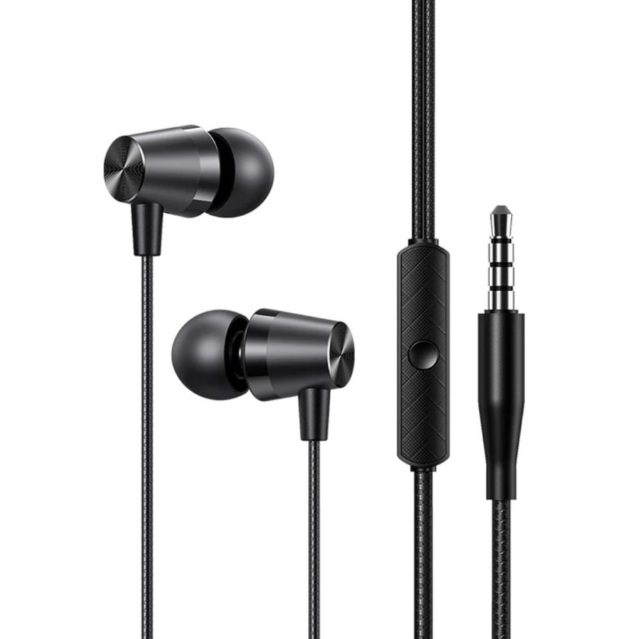 USAMS earphones με μικρόφωνο EP-42, 3.5mm, 1.2m, μαύρα