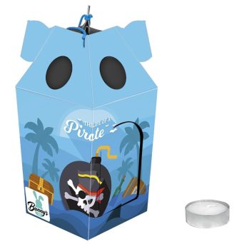 Διακοσμητικό Πασχαλινό ΦΑΝΑΡΑΚΙ ΜΕ ΡΕΣΩ ΠΕΙΡΑΤΗΣ 21x9,5cm