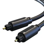 CABLETIME καλώδιο Toslink CT-AV380, gold plated, OD 4.0mm, 5m, μαύρο