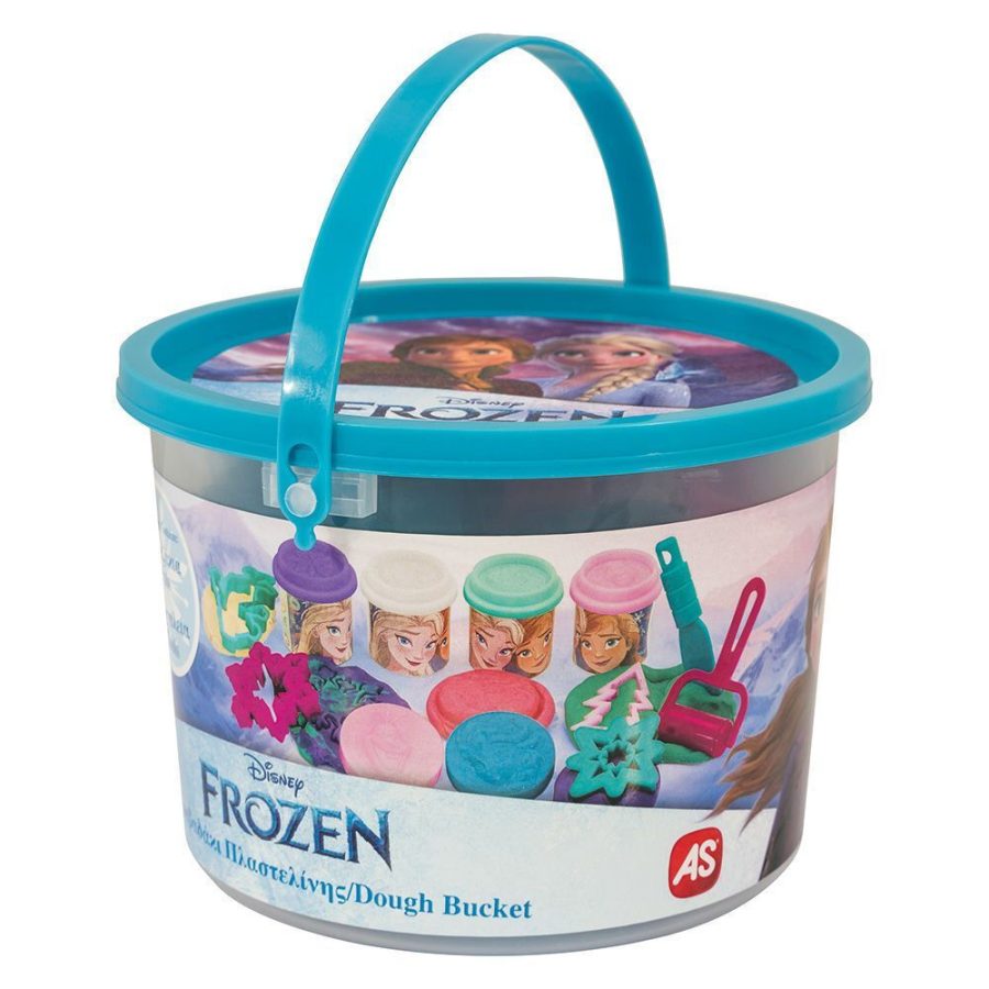 AS Disney Frozen Κουβαδάκι με 4 Βαζάκια Πλαστελίνης και 8 Εργαλεία (1045-03602)