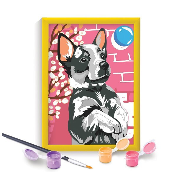 AS Paint & Frame Playful Husky (1038-41013)