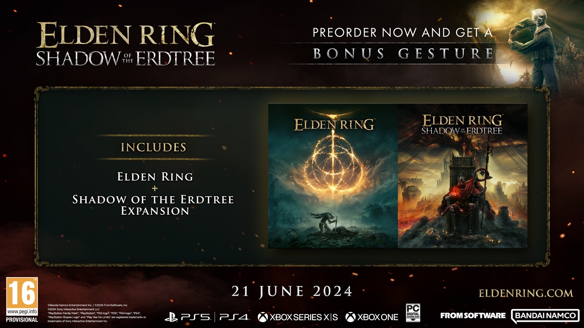 Elden Ring Shadow Of The Erdtree Edition PS5 NEW preorder bonus