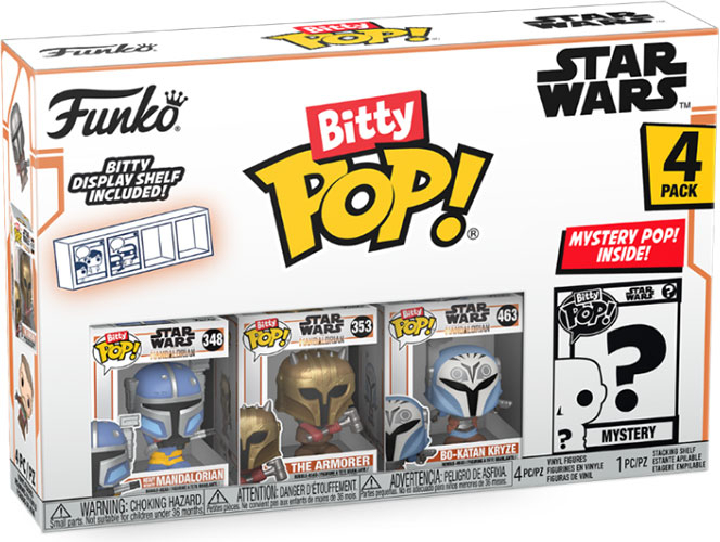 Funko Bitty POP Disney Star Wars - Heavy Mandalorian, The Armorer, Bo-Katan & Chase Mystery 4-Pack Φιγούρες