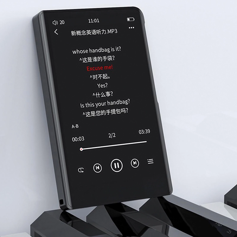 RUIZU MP3 player Η9 με οθόνη αφής 3.8", 16GB, BT, 1000mAh, μαύρο