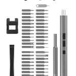 KINGSDUN σετ ηλεκτρικό κατσαβίδι KS-882057 με LED φακό, 350mAh, 57 σε 1
