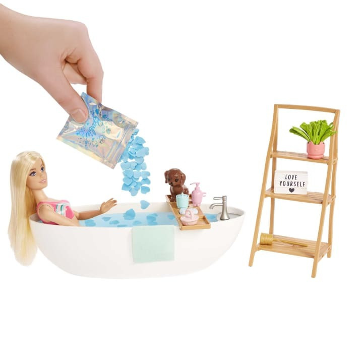 Mattel Barbie Wellness - Μπάνιο με Κομφετί Τζακούζι (HKT92)