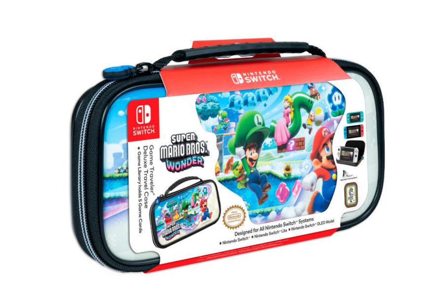 Nacon Deluxe Travel Case Super Mario Bros Wonder for Nintendo Switch