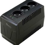 Powertech PT-AVR-1500 Compact Σταθεροποιητής Τάσης 1500VA με 3 Πρίζες Ρεύματος