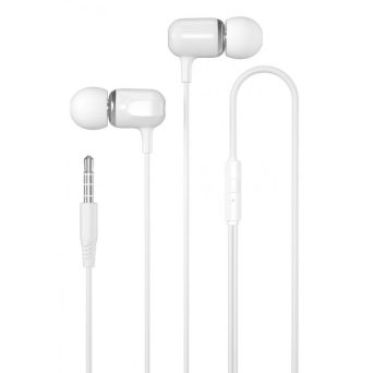 XO EP31 In Ear Ακουστικά Ψείρες 1.2m Λευκά