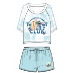 DISNEY- Stitch's Surf Club - Short Blue Woman Pyjama (S)