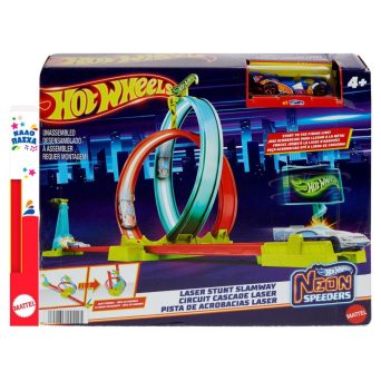 Λαμπάδα Mattel Hot Wheels Neon Speeders - Πίστα με Διπλό Λουπ (HPC05)