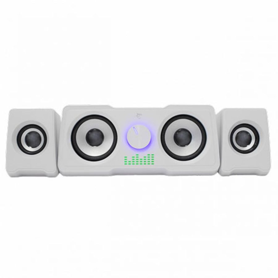 White Shark Ηχεία RGB Gaming 2.2 Speakers Mood White