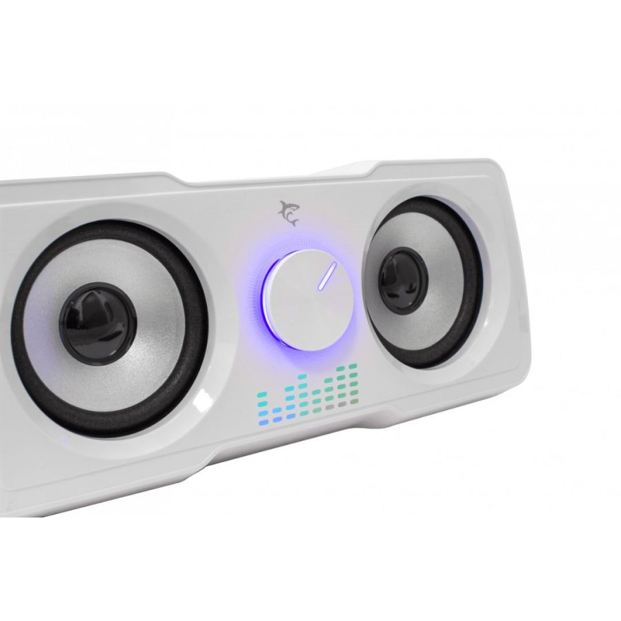 White Shark Ηχεία RGB Gaming 2.2 Speakers Mood White