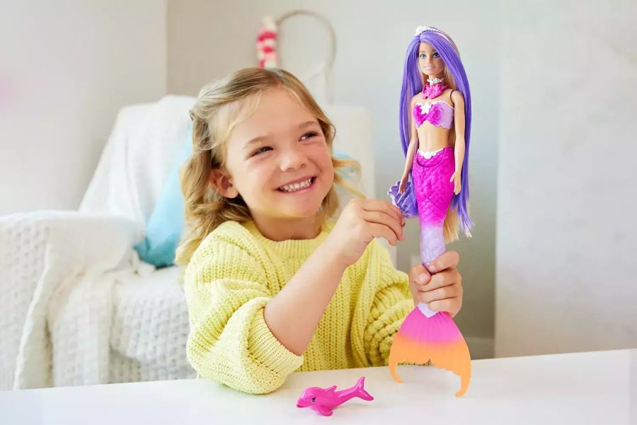 Λαμπάδα Mattel Barbie A Touch of Magic - Γοργόνα Μαγική Μεταμόρφωση Κούκλα (HRP97)