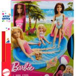 Λαμπάδα Mattel Barbie® Κούκλα με Εξωτική Πισίνα Σετ Παιχνιδιού (HRJ74)