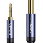 USAMS καλώδιο 3.5mm σε 6.35mm US-SJ539, gold-plated, 1.2m, μπλε