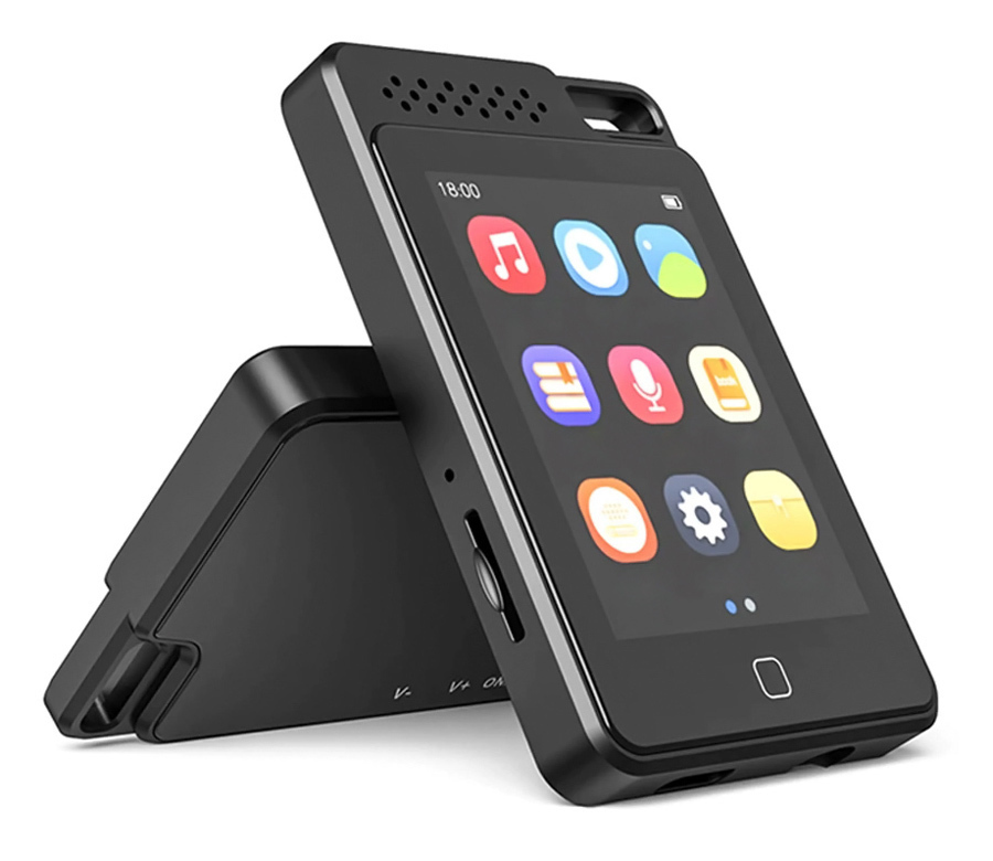 RUIZU MP3 player C1 με οθόνη αφής 2.4", 32GB, ελληνικό μενού, μαύρο