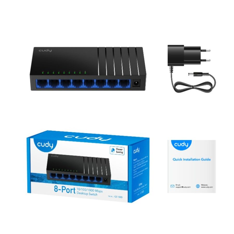 Gigabit 8 port switch Cudy GS108D V4.0 (370021)