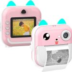 LAMTECH BLUETOOTH KID INSTANT CAMERA WHITE/PINK (