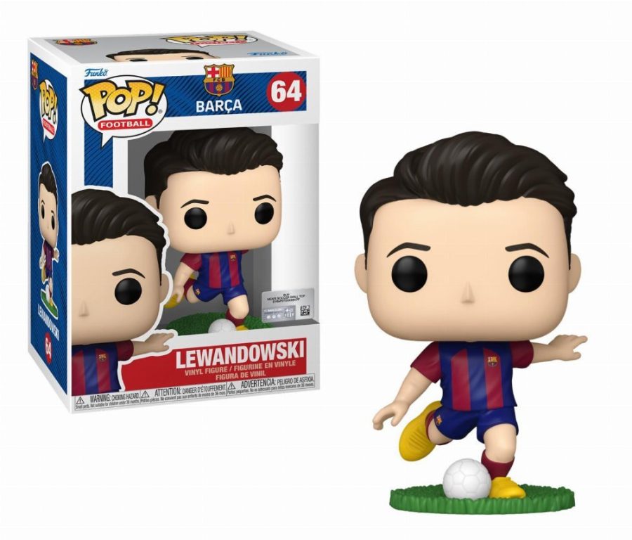 FUNKO POP! FOOTBALL BARCELONA ΦΙΓΟΥΡΑ ΒΙΝΥΛΙΟΥ LEWANDOWSKI 64 (#092551)
