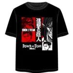 ATTACK ON TITANS - Eren Yeager - Unisex T-Shirt Black (XL) Μπλουζάκι