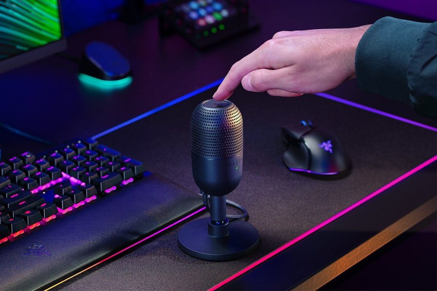 επαγγελματικό μικρόφωνο RAZER SEIREN V3 MINI BLACK – USB CONDENSER MICROPHONE – BUILD-IN SHOCK ABSORB – MUTE BUTTON