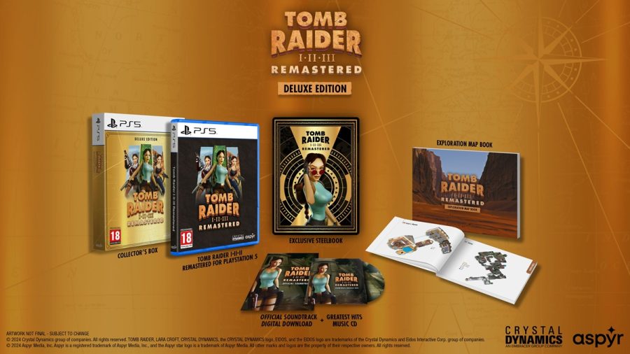 Tomb Raider I-III Remastered Lara Croft Deluxe Edition ps5