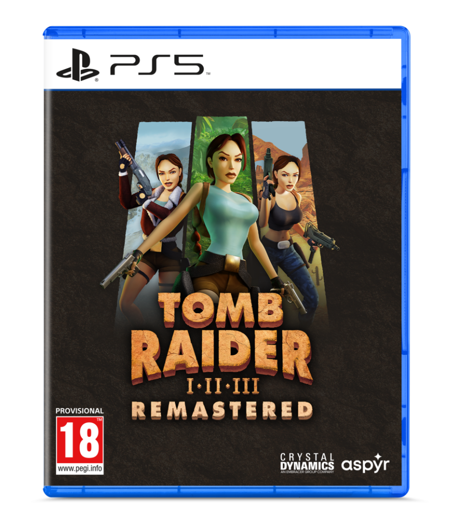 Tomb Raider I-III Remastered Starring Lara Croft PS5 game NEW