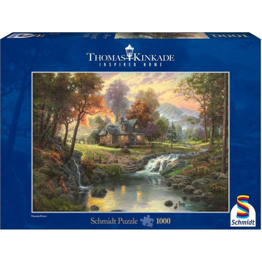 Schmidt Puzzle Kinkade - Καλύβα ποτάμι 1000 pcs (58445)