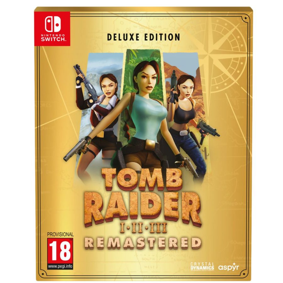 Tomb Raider I-II-III Remastered Starring Lara Croft Deluxe Edition NSW NEW