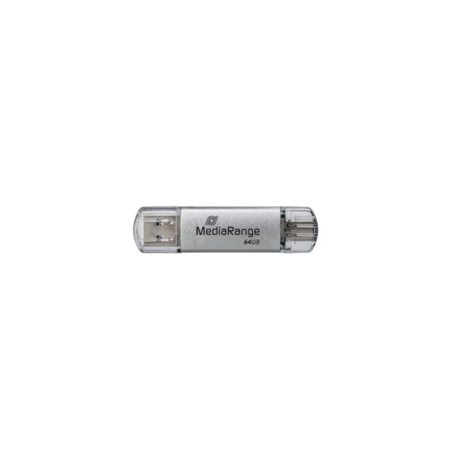 MediaRange USB 3.1 Combo Flash Drive with USB Type-C™ plug, 64GB (MR937)