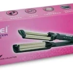 Kemei Perfect Curl Ψαλίδι μαλλιών μαύρο-χρυσό (KM-2022)