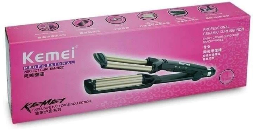 Kemei Perfect Curl Ψαλίδι μαλλιών μαύρο-χρυσό (KM-2022)