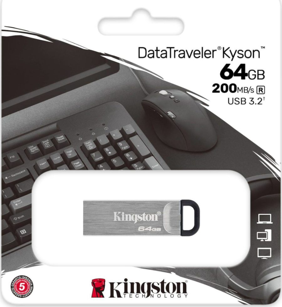 Kingston DataTraveler Kyson 64GB USB 3.2 Gen 1 (DTKN/64GB) (KINDTKN/64GB)