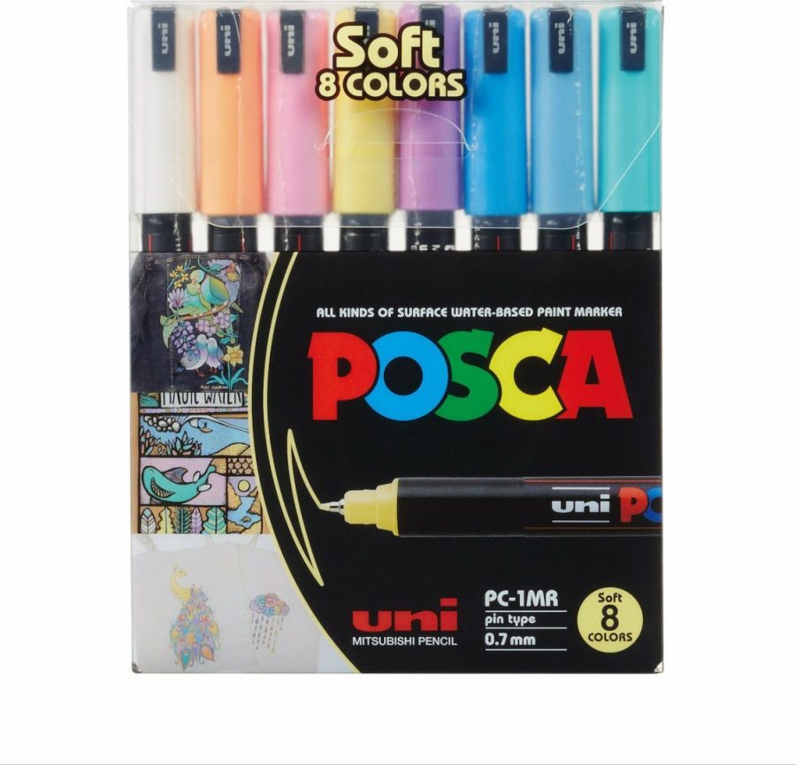 Uni-Ball Μαρκαδόροι Posca PC5M Medium Tip Pen Pastel colors 8τμχ
