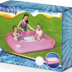 Bestway Παιδική πισίνα φουσκωτή σε ροζ χρώμα 165x104x25cm (51115B)