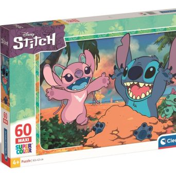 Clementoni Πάζλ Maxi Supercolor Disney Stitch 60 κομμάτια (1200-26596))