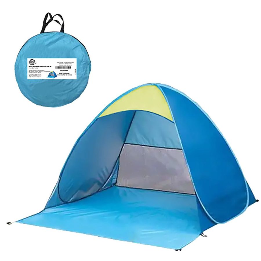 Summertiempo ΣΚΙΑΣΤΡΟ-ΣΚΗΝΗ ΠΑΡΑΛΙΑΣ POP UP 2x1,30x1,20m (42-2523)