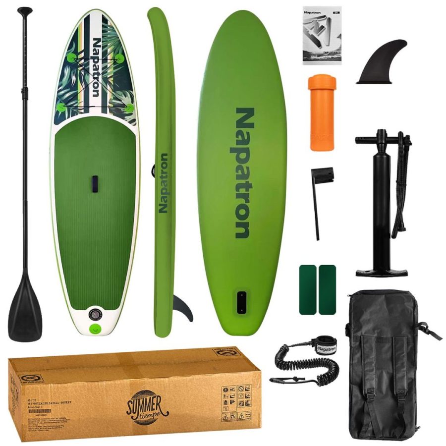 Sup Φουσκωτή Σανίδα 10 Feet Μέγιστο Φορτίο: 130kg. Βάρος Σανίδας=~8kg, Μήκος=300cm(~10 Feet), Πλάτος=76cm, Πάχος=15cm(42-2722)