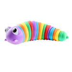 Anti Stress Fidget Παιχνίδι σε σχήμα κάμπιας με μωβ χρώμα (LD-006)